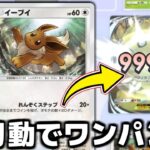 1ターンでとんでもない火力を叩き出す『イーブイ』がヤバすぎる。【ポケポケ】