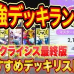 【ポケポケ】ランクマ世界ランカーの最強デッキランキング最終版！「異次元クライシス」Tier表をマスターでも勝てる構築と共に徹底解説【Pokémon Trading Card Game Pocket】