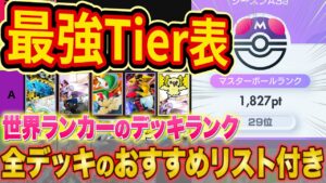 【ポケポケ】ランクマ世界ランカーの最強デッキランキング!「異次元クライシス」Tier表をマスターでも勝てる構築とあわせて徹底解説【Pokémon Trading Card Game Pocket】