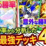 【ポケポケ】大会勝率から分析した環境最強デッキ４選＋αを徹底解説！※最後のまとめで高勝率デッキ3種も紹介！【Pokémon Trading Card Game Pocket】【メガライジング】